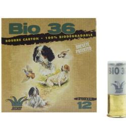 CARTON DE 250 CARTOUCHES JOCKER BOURRE BIO 36 BJ C 12 70 25 PB