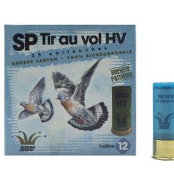 CARTON DE 250 CARTOUCHES JOCKER BOURRE BIO SP TIR AU VOL 34 HV BJ C/12/70/16 PB 7,5