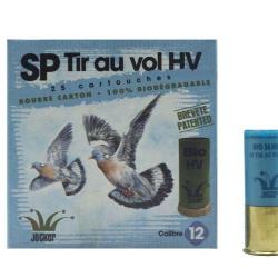 CARTON DE 250 CARTOUCHES JOCKER BOURRE BIO SP TIR AU VOL 36 HV BJ C/12/70/25 PB 7,5