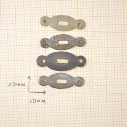 Lot inserts de crosse pour arme ancienne, 19e Siècle. Poudre noire. Restauration pistolet fusil