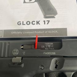 Glock 17 (avec 170 balles) Gen 5 à blanc Umarex - 9mm PAK (150 balles kaiser + 20 WADIE)