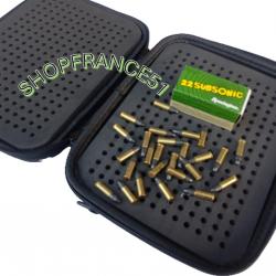 Mallette  rangement munitions 22LR 468 emplacements.