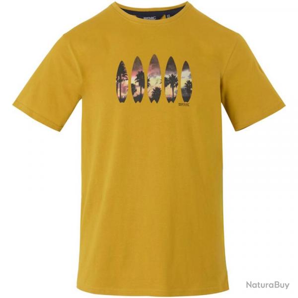 T-shirt Regatta Cline IX jaune moutarde XL