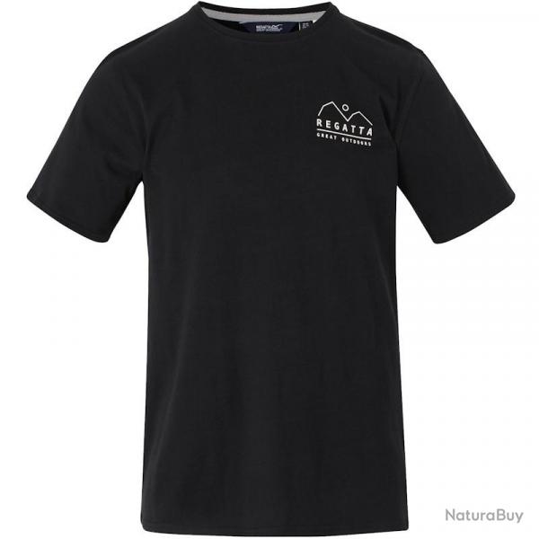 T-shirt Regatta Cline IX noir montagne XL