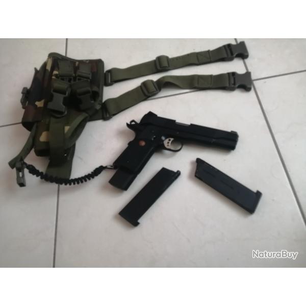 Pistolet 1911 gouvernemental blowback full metal