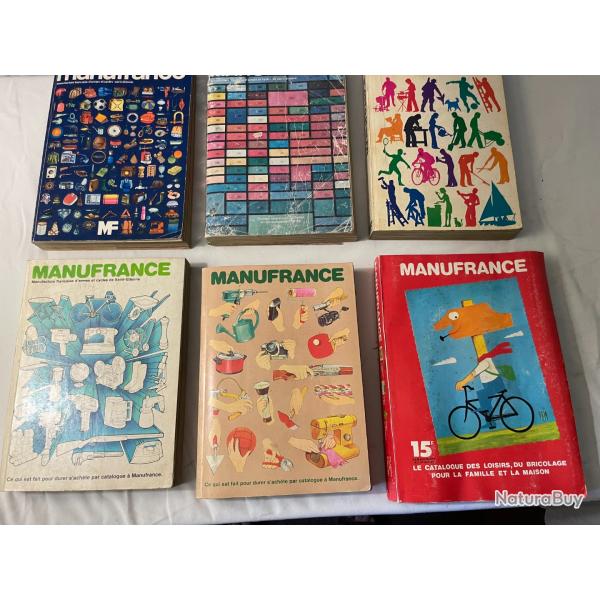 lot de 6 catalogues Manufrance