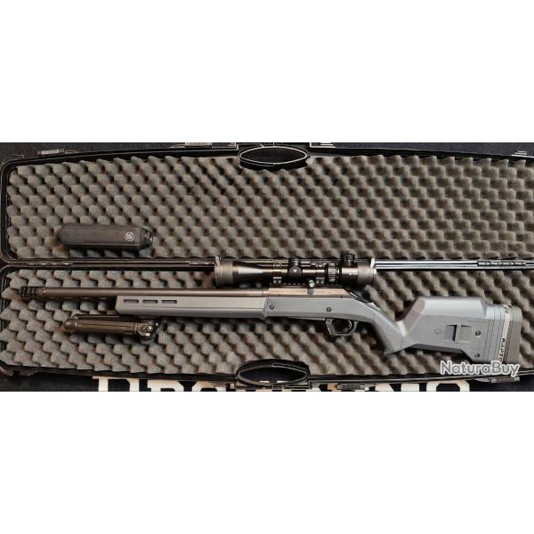 Carabine  verrou RUGER American Hunter - .308 Win + Lunette, silencieux, bipieds, mallette, 4 charg