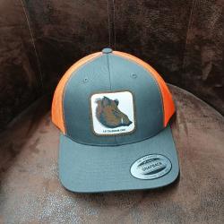 Casquette le chasseur chic  sanglier orange