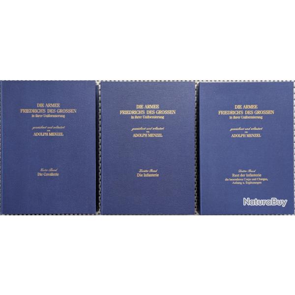 MENZEL, Die Armee Friedrich's des Grossen in ihrer Uniformierung, 3T, 1995-1997.
