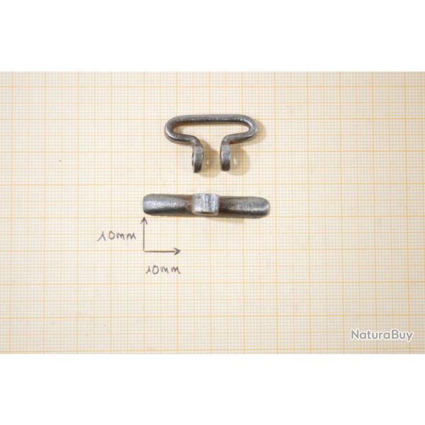 Grenadire  battant pour fusil de chasse,  souder. Pas de vis / axe (G)