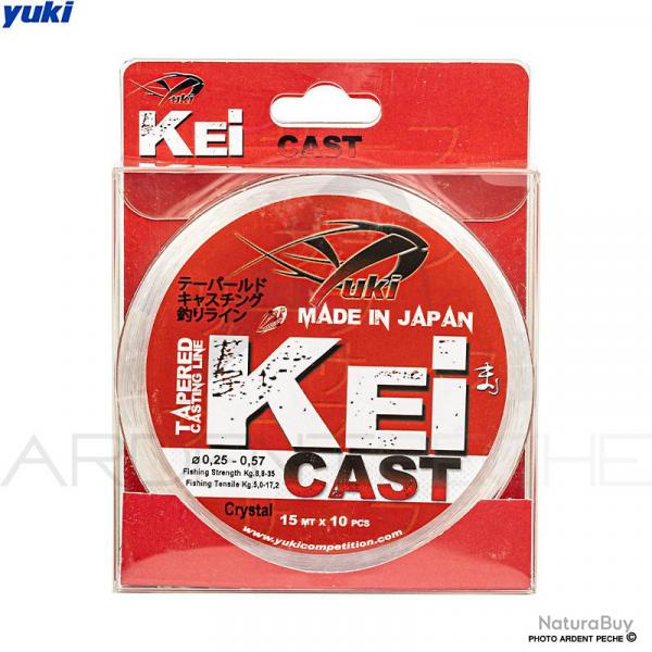 Bas de ligne arrach YUKI Kei cast clear 15m  0.20 - 0.57mm