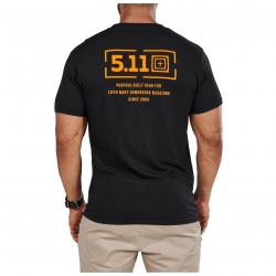 T-shirt Mission noir S Noir