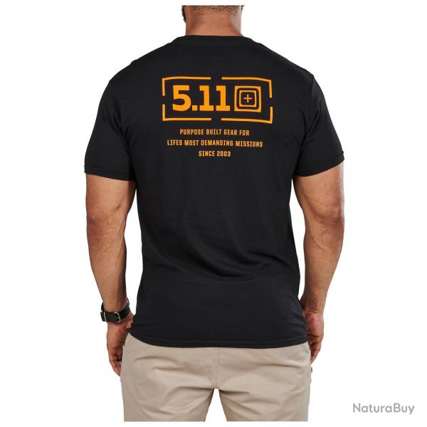 T-shirt Mission noir S Noir