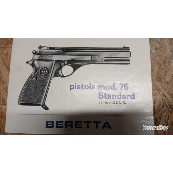 Notice beretta 76 standand