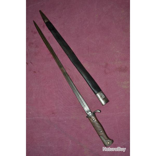 Baionnette allemande premire guerre 14-18 marquage rgiment