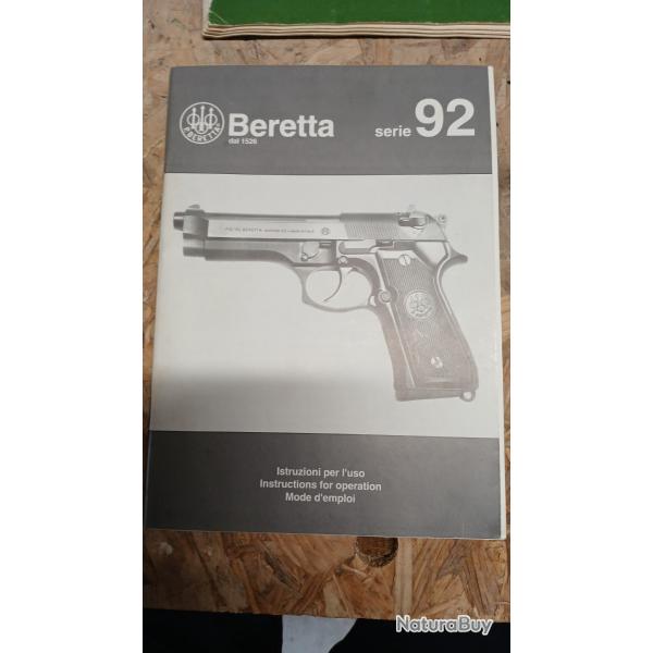 Mode d"emploi beretta 92