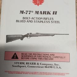 Mode d"emploi Ruger M-77 MARK 2