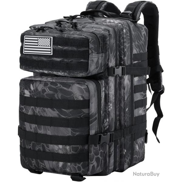 Sac  Dos Tactique Militaire 45L Survie tanche Pliable Randonne Alpinisme Trekking Chasse Camping