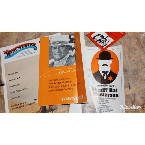 Mode d"emploi WINCHESTER et catalogue