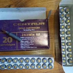 Balles (Cartouches) .243Win SP centaure