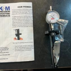 Amorceur manuel avec mesure de profondeur K&M + Shell Holder N°02 Ref PGMOD2-02