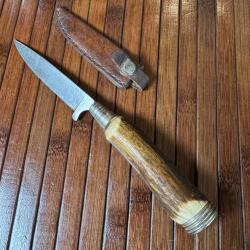 COUTEAU VINTAGE TRADITIONNEL ALLEMAND NICKER 1930-1950 FABRICATION ARTISANALE ALLEMANDE