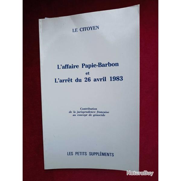Le citoyen l'affaire Papie Barbon