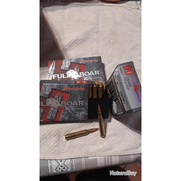 Lot 60 balles 270 winchester hornady