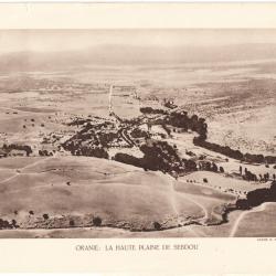 TIRAGE DE CLICHÉ TYPE GRAVURE - COMPAGNIE AÉRIENNE FRANÇAISE - ORANIE : LA HAUTE PLAINE DE SEBDOU