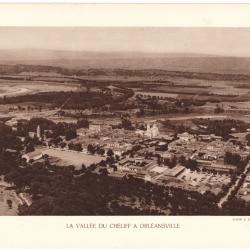 TIRAGE DE CLICHÉ TYPE GRAVURE - COMPAGNIE AÉRIENNE FRANÇAISE - LA VALLÉE DU CHÉLIFF À ORLÉANSVILLE