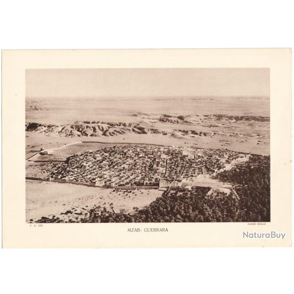 TIRAGE DE CLICH TYPE GRAVURE - COMPAGNIE ARIENNE FRANAISE - MZAB : GUERRARA
