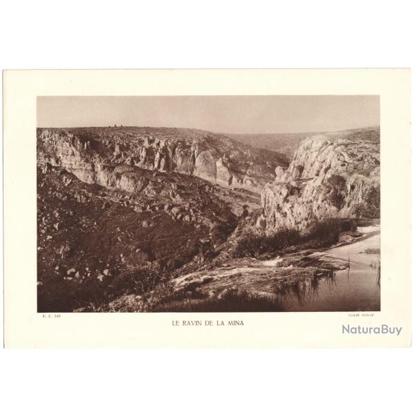 TIRAGE DE CLICH TYPE GRAVURE - COMPAGNIE ARIENNE FRANAISE - LE RAVIN DE LA MINA