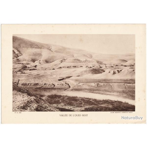 TIRAGE DE CLICH TYPE GRAVURE - COMPAGNIE ARIENNE FRANAISE - VALLE DE L'OUED BEHT