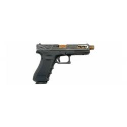 Pistolet Glock L2D Custom 17 Gen 4 Culasse Catalyst Battleworn Canon Bronze Fileté 1/2X28