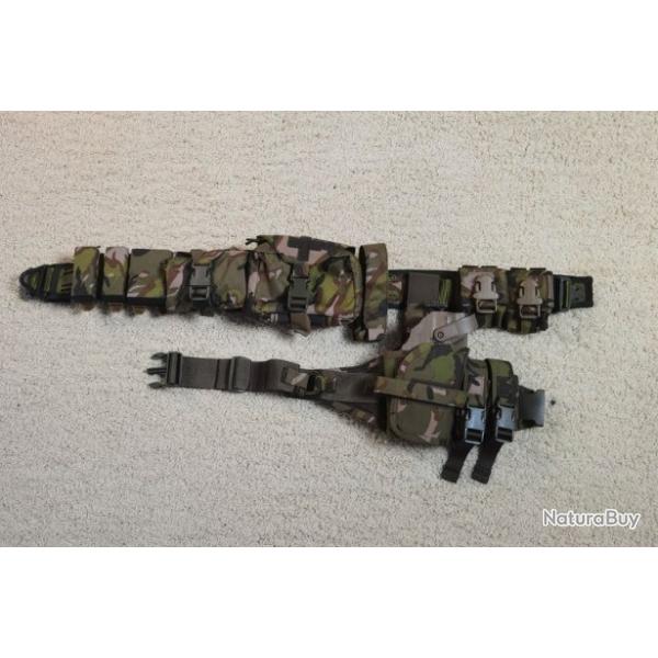 C.ORANGE, ceinture de combat big 5-leaves couleur avec tout