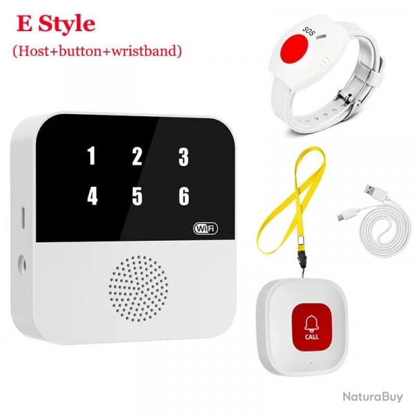 Systeme Alarme SOS Wifi Personnes Agees Malades, Modele: 2