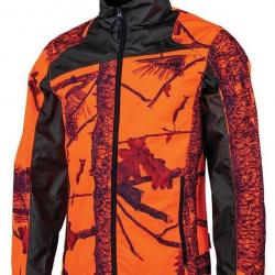 Veste de chasse imperméable Maquisard camo orangeTreeland