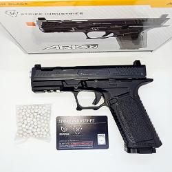 ARK17 [STRIKE INDUSTRIES] Co2 AIRSOFT NEUF+BOITE NOTICE & BILLES. OPTION SIGHT PHOSPHORECENTS! NEUF!