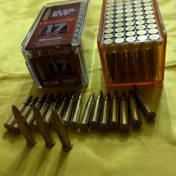 Vends munitions  17 hmr hornady quantité 118