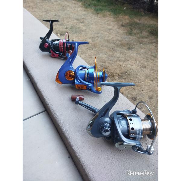 Lot de 3 moulinets 7000