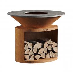 Brasero Ellipse 120 Corten - Plaquer Acier Standard