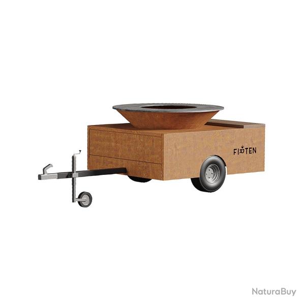 Brasero Voyageur - Plaque en acier standard