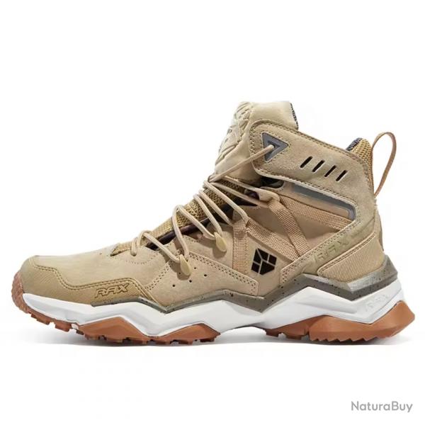 Chaussures de randonne impermables cuir - Bottes mi-hautes trekking, outdoor camping escalade BP
