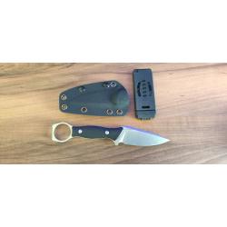 Petit couteau fixe Tactique , 14c28n / G10 / 18.5 cm