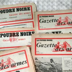 RARE 5 PREMIER N° GAZETTES DES ARMES (  la poudre noir  )