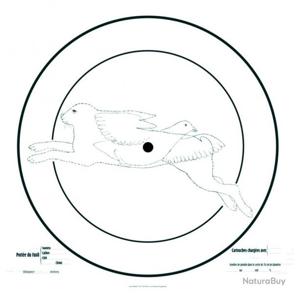 Cibles d'essai spciales fusil 90x90 cm