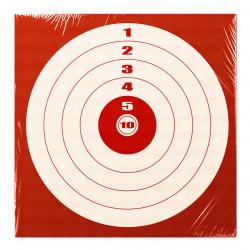 Cible 14x14 rouge x100