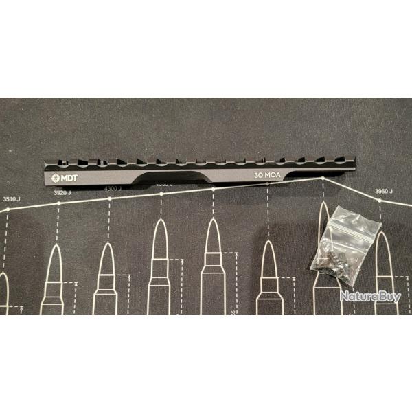 Rail picatinny mdt 30 moa pour tikka t1x