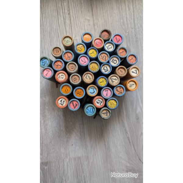 lot de cartouches  broches  calibre 16