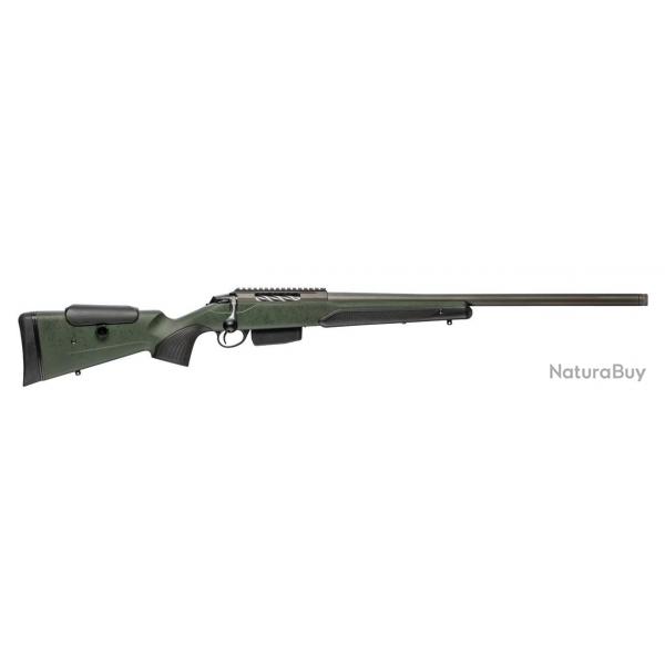 Carabine Tikka T3X Super Varmint Tungsten vert Cal.6.5Creedmoor canon de 60CM filet 5/8-24